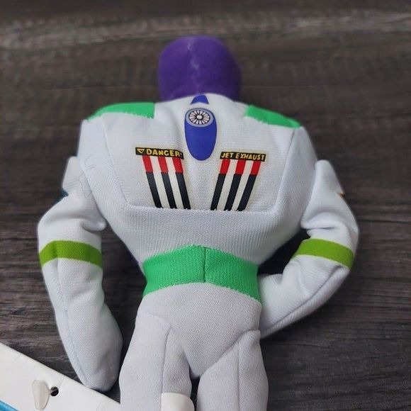 Disney Store Pixar Toy Story Buzz Lightyear 8" Mini Bean Bag Plush NWT Vintage - Picture 7 of 11